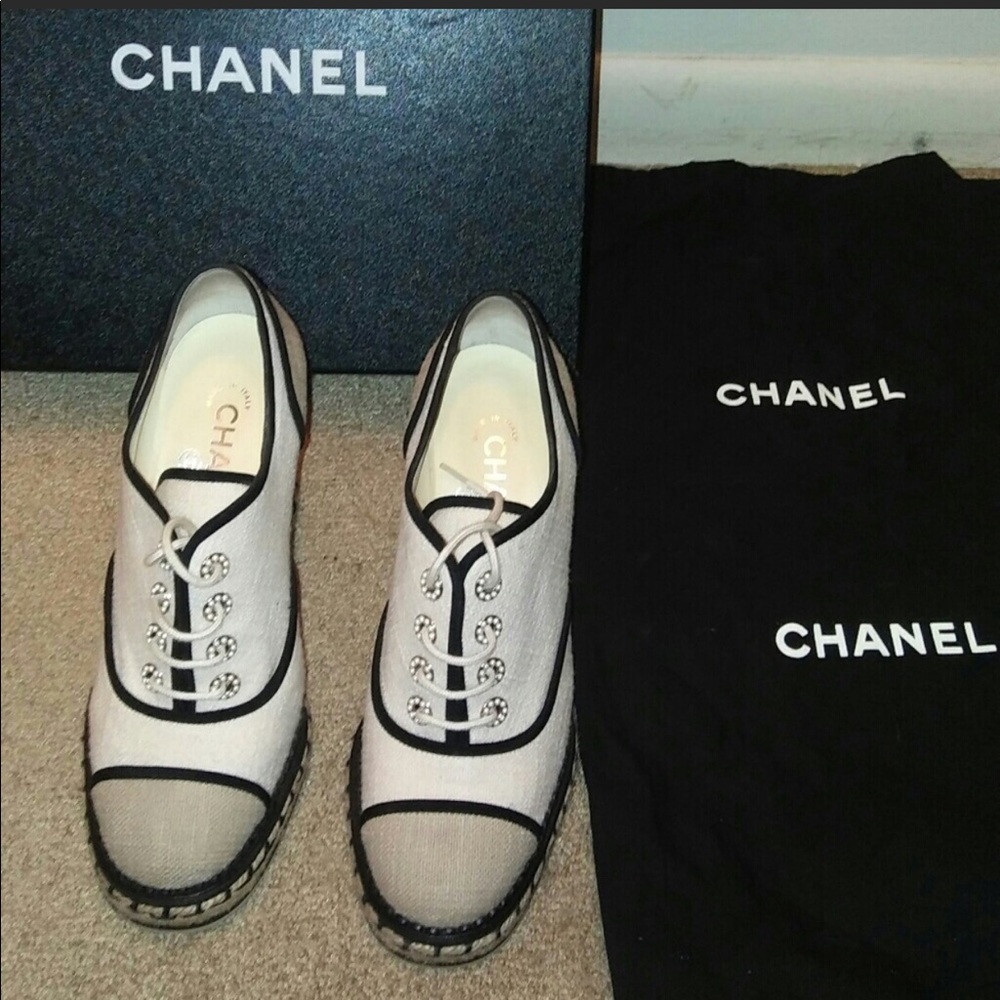 Chanel wedges